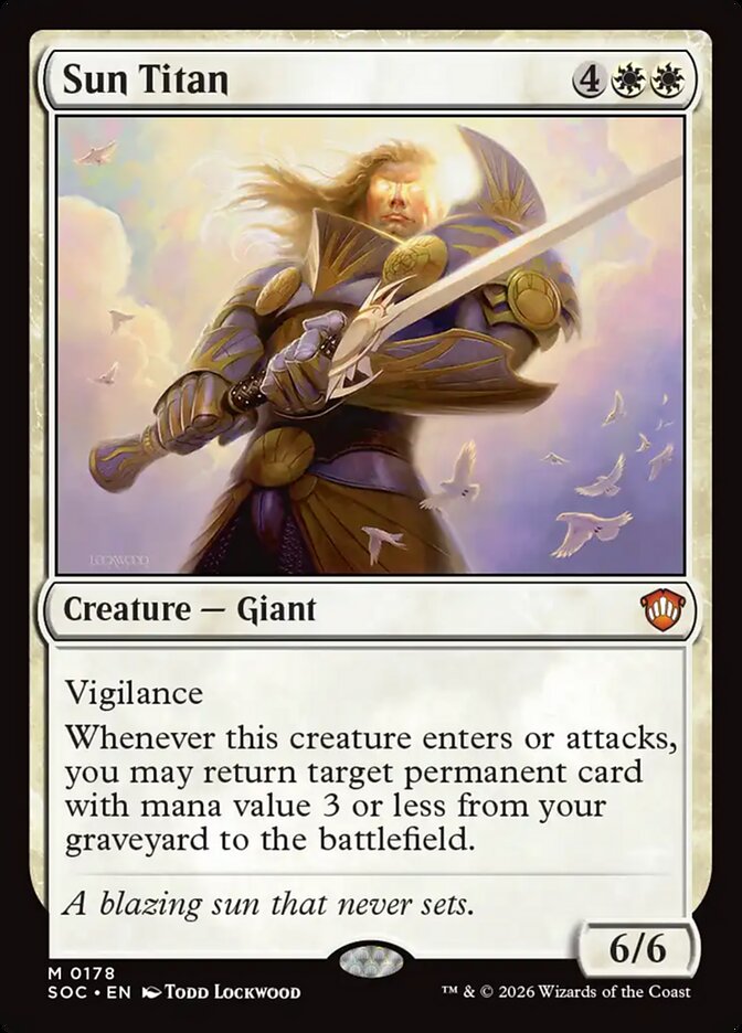 Sun Titan – Secrets of Strixhaven Commander [SOC] – English – #178