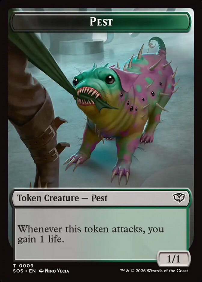 Pest – Secrets of Strixhaven Tokens [TSOS] – English – #9