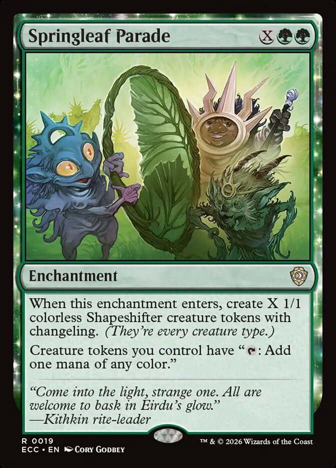 Springleaf Parade – Lorwyn Eclipsed Commander [ECC] – English – #19
