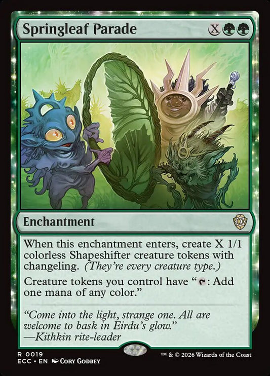 Springleaf Parade – Lorwyn Eclipsed Commander [ECC] – English – #19