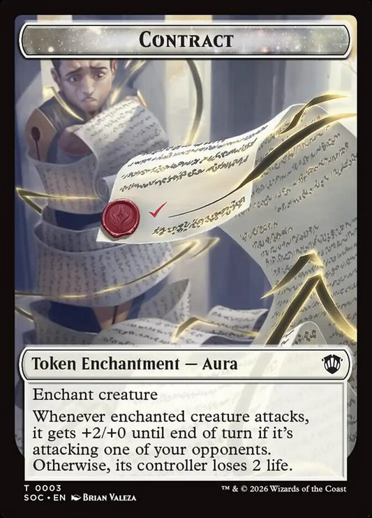 Contract – Secrets of Strixhaven Commander Tokens [TSOC] – English – #3