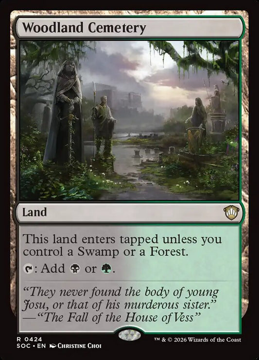 Woodland Cemetery – Secrets of Strixhaven Commander [SOC] – English – #424