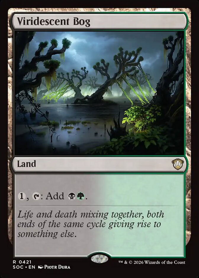 Viridescent Bog – Secrets of Strixhaven Commander [SOC] – English – #421