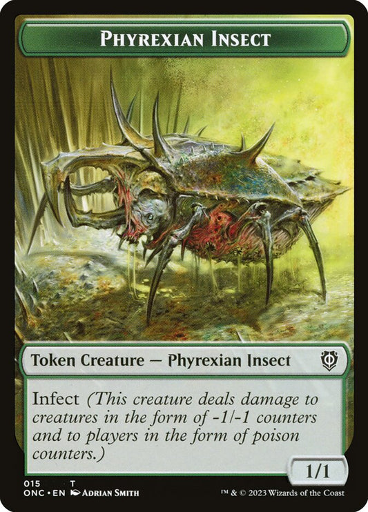 Phyrexian Insect – Phyrexia: All Will Be One Commander Tokens [TONC] – D – #15