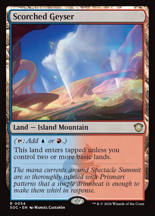 Scorched Geyser – Secrets of Strixhaven Commander [SOC] – English – #54