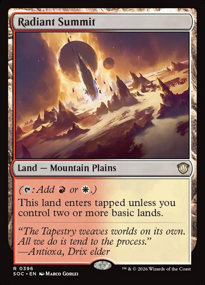 Radiant Summit – Secrets of Strixhaven Commander [SOC] – English – #396