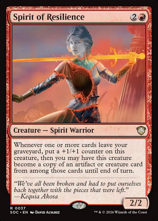 Spirit of Resilience – Secrets of Strixhaven Commander [SOC] – English – #37