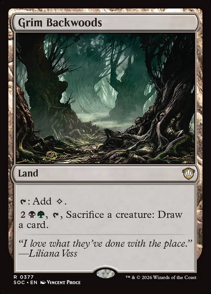 Grim Backwoods – Secrets of Strixhaven Commander [SOC] – English – #377