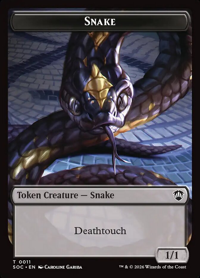 Snake – Secrets of Strixhaven Commander Tokens [TSOC] – English – #11