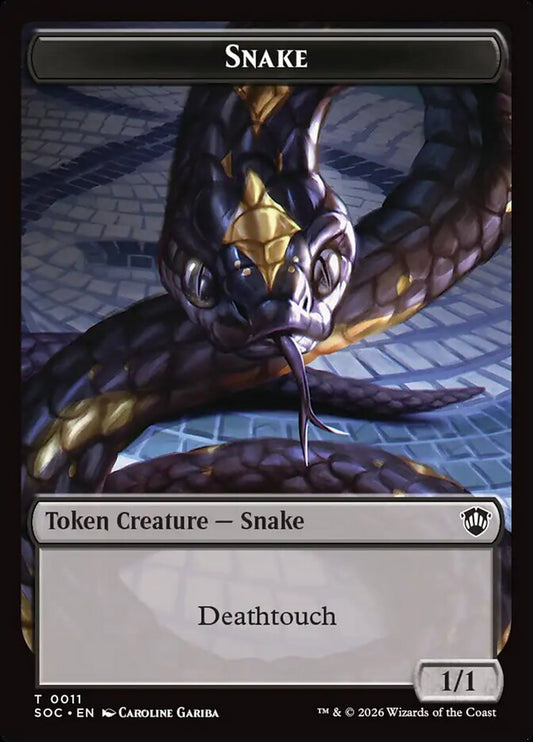 Snake – Secrets of Strixhaven Commander Tokens [TSOC] – English – #11