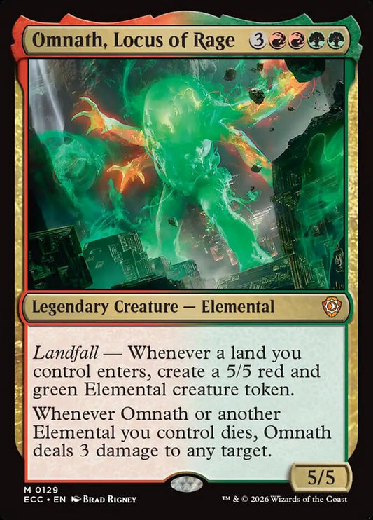 Omnath, Locus of Rage – Lorwyn Eclipsed Commander [ECC] – English – #129
