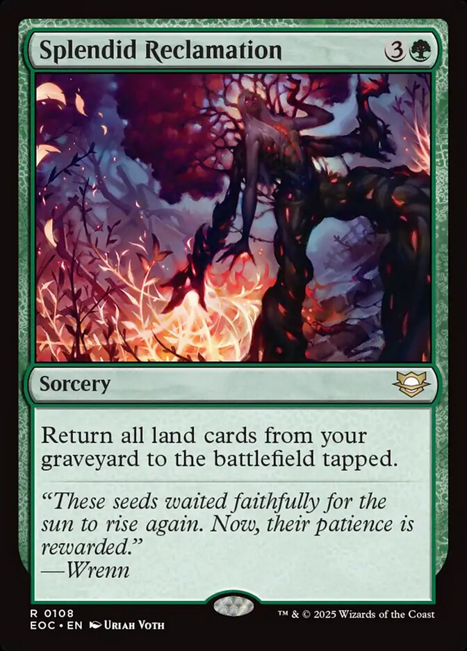 Splendid Reclamation – Edge of Eternities Commander [EOC] – English – #108