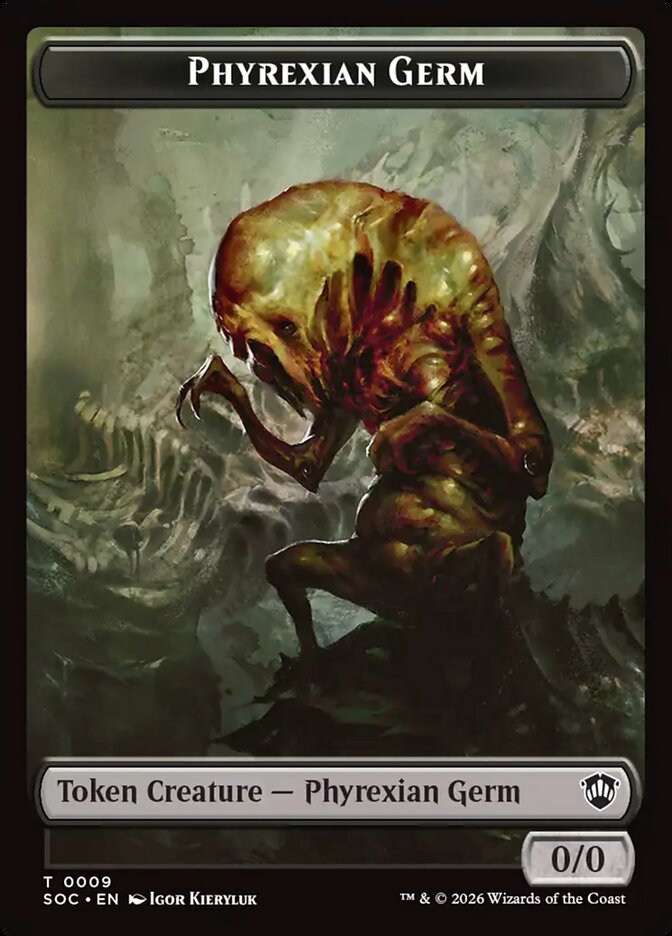 Phyrexian Germ – Secrets of Strixhaven Commander Tokens [TSOC] – English – #9