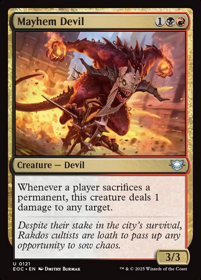 Mayhem Devil – Edge of Eternities Commander [EOC] – English – #121