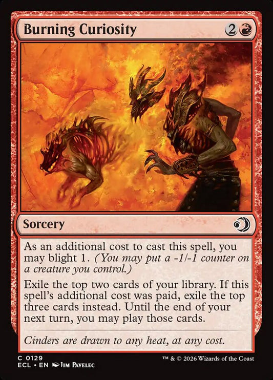 Burning Curiosity – Lorwyn Eclipsed [ECL] – English – #129