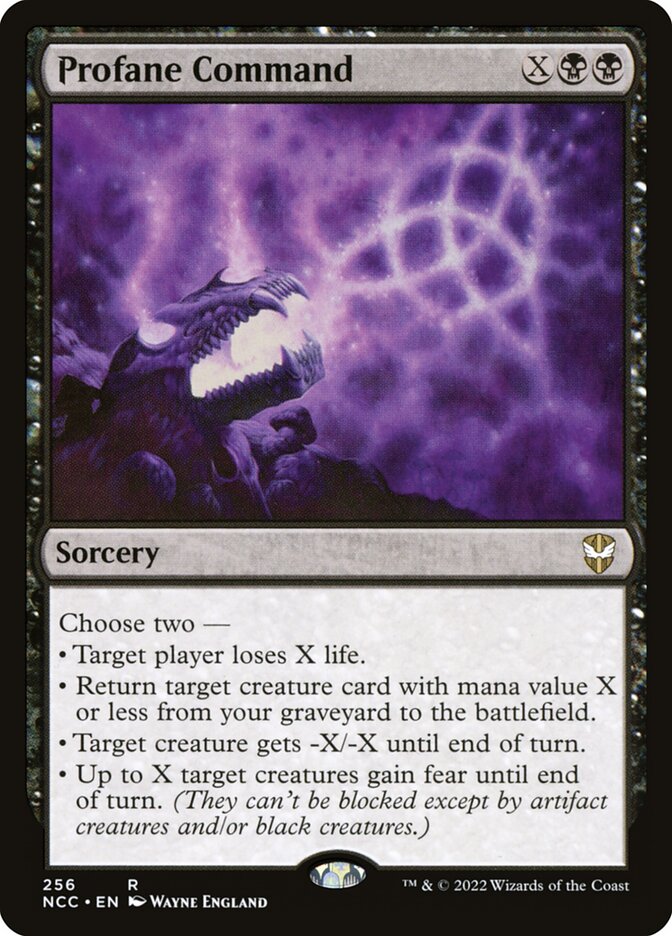 Profane Command – New Capenna Commander [NCC] – English – #256