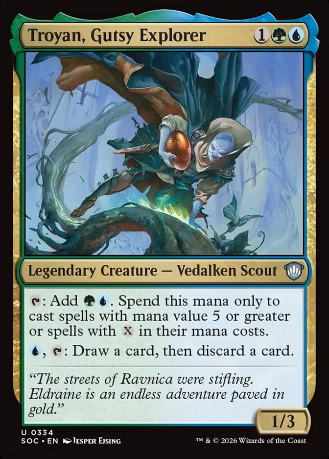 Troyan, Gutsy Explorer – Secrets of Strixhaven Commander [SOC] – English – #334