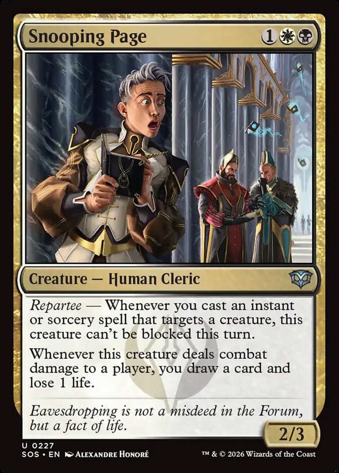 Snooping Page – Secrets of Strixhaven [SOS] – English – #227