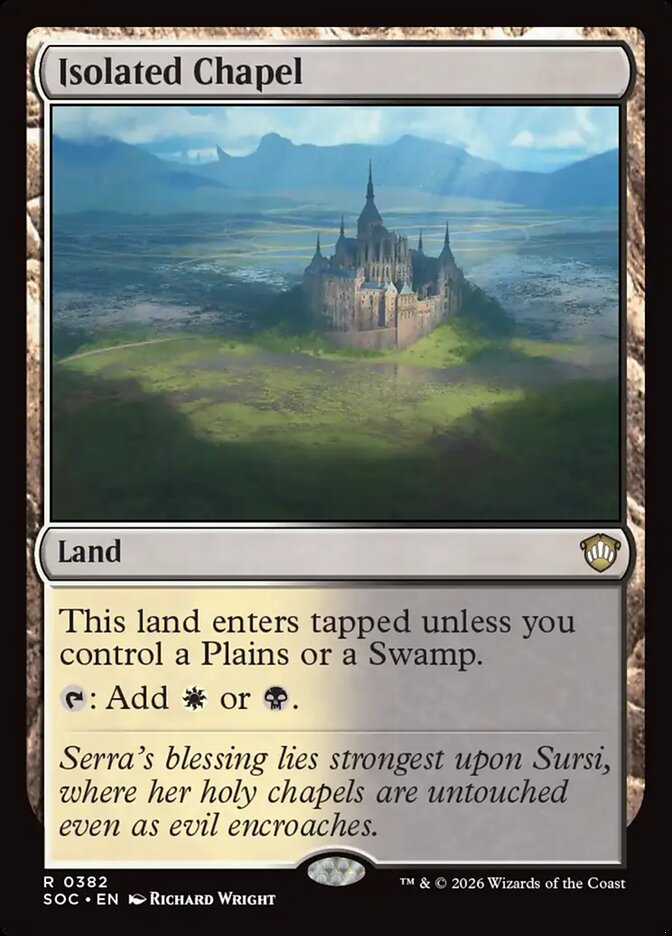 Isolated Chapel – Secrets of Strixhaven Commander [SOC] – English – #382