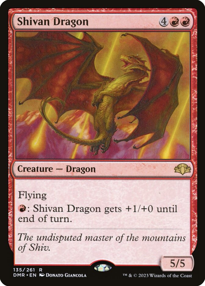 Shivan Dragon – Dominaria Remastered [DMR] – English – #135