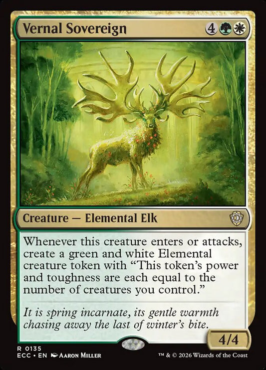 Vernal Sovereign – Lorwyn Eclipsed Commander [ECC] – English – #135
