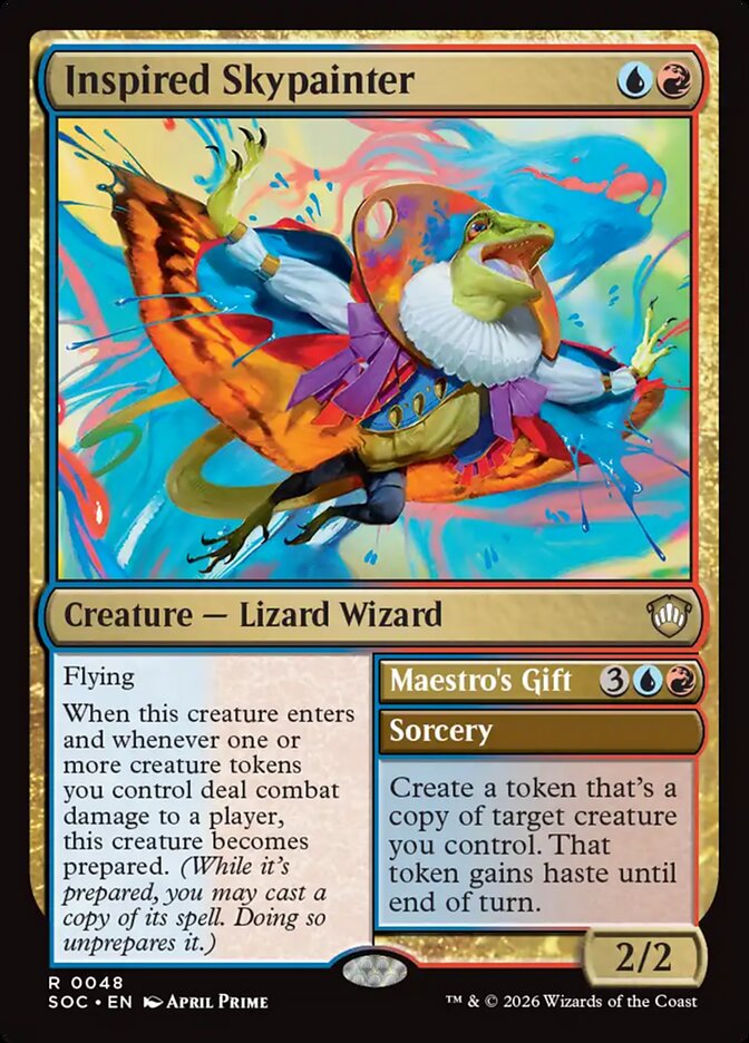 Inspired Skypainter // Maestro's Gift – Secrets of Strixhaven Commander [SOC] – English – #48