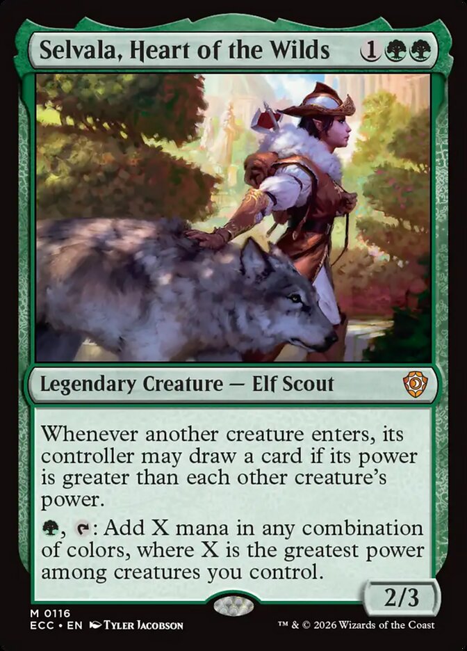 Selvala, Heart of the Wilds – Lorwyn Eclipsed Commander [ECC] – English – #116