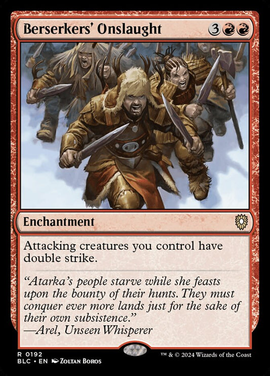 Berserkers' Onslaught – Bloomburrow Commander [BLC] – English – #192