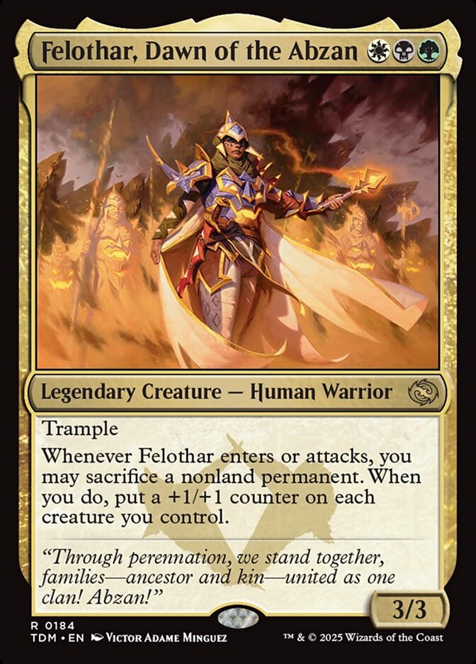 Felothar, Dawn of the Abzan – Tarkir: Dragonstorm [TDM] – English – #184