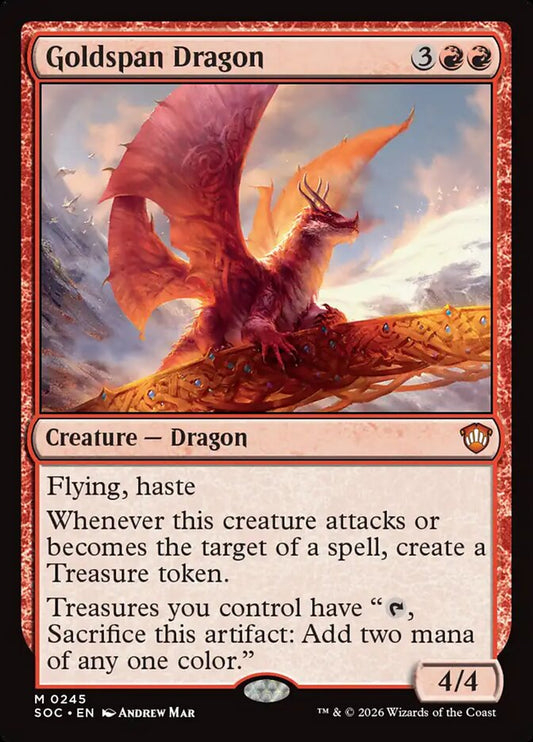 Goldspan Dragon – Secrets of Strixhaven Commander [SOC] – English – #245