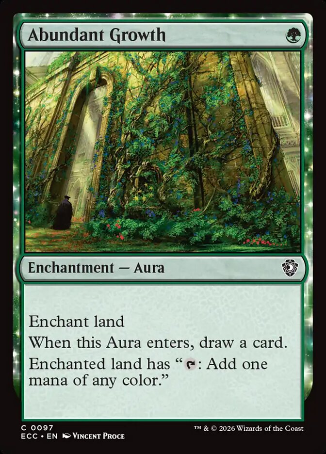 Abundant Growth – Lorwyn Eclipsed Commander [ECC] – English – #97