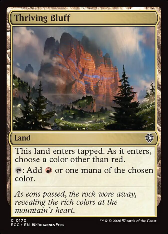 Thriving Bluff – Lorwyn Eclipsed Commander [ECC] – English – #170