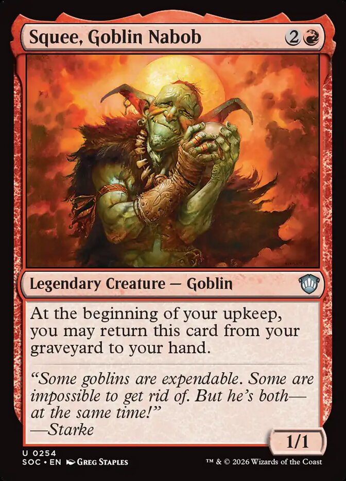 Squee, Goblin Nabob – Secrets of Strixhaven Commander [SOC] – English – #254
