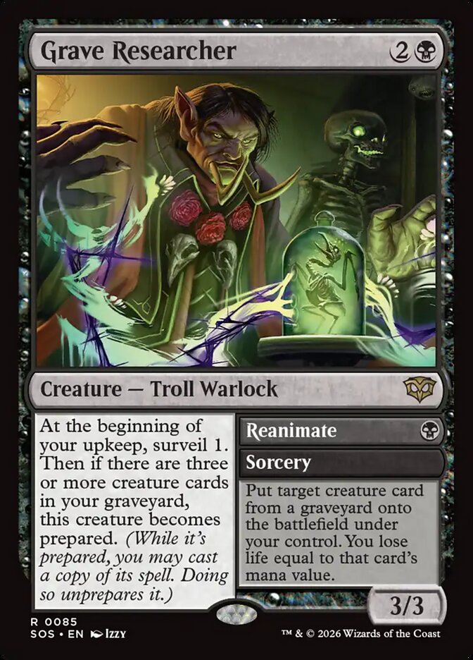 Grave Researcher // Reanimate – Secrets of Strixhaven [SOS] – English – #85