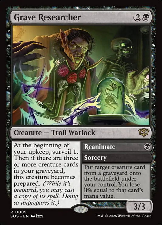 Grave Researcher // Reanimate – Secrets of Strixhaven [SOS] – English – #85
