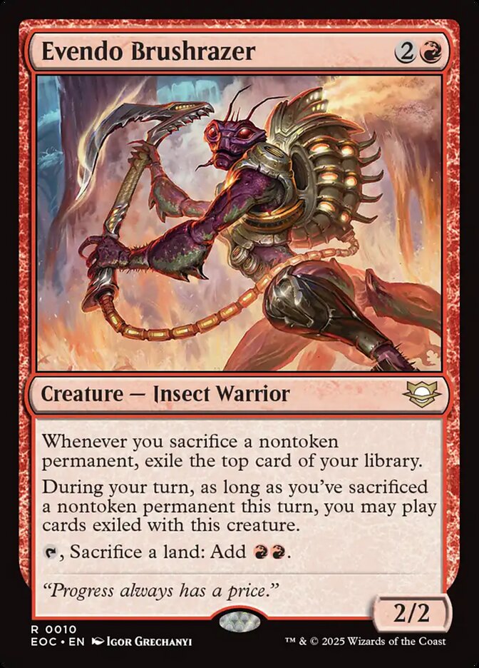Evendo Brushrazer – Edge of Eternities Commander [EOC] – English – #10