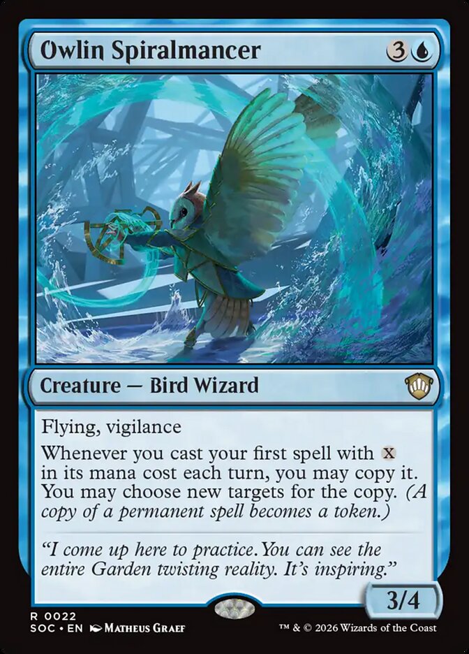 Owlin Spiralmancer – Secrets of Strixhaven Commander [SOC] – English – #22