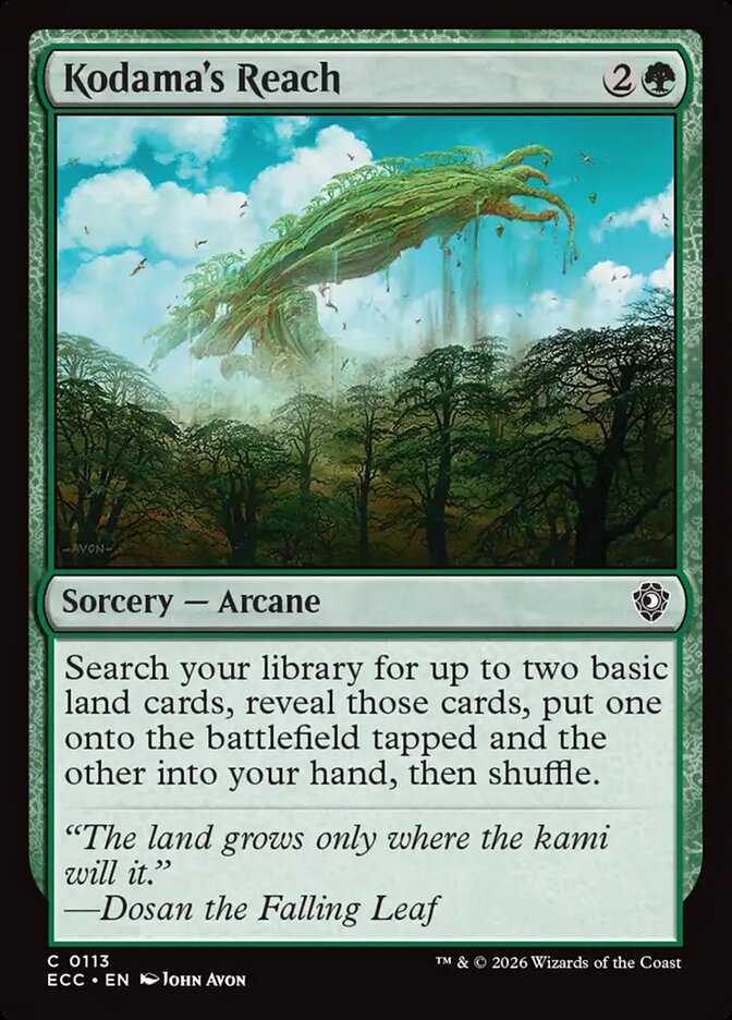 Kodama's Reach – Lorwyn Eclipsed Commander [ECC] – English – #113