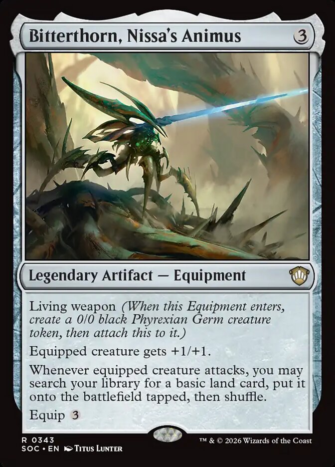 Bitterthorn, Nissa's Animus – Secrets of Strixhaven Commander [SOC] – English – #343