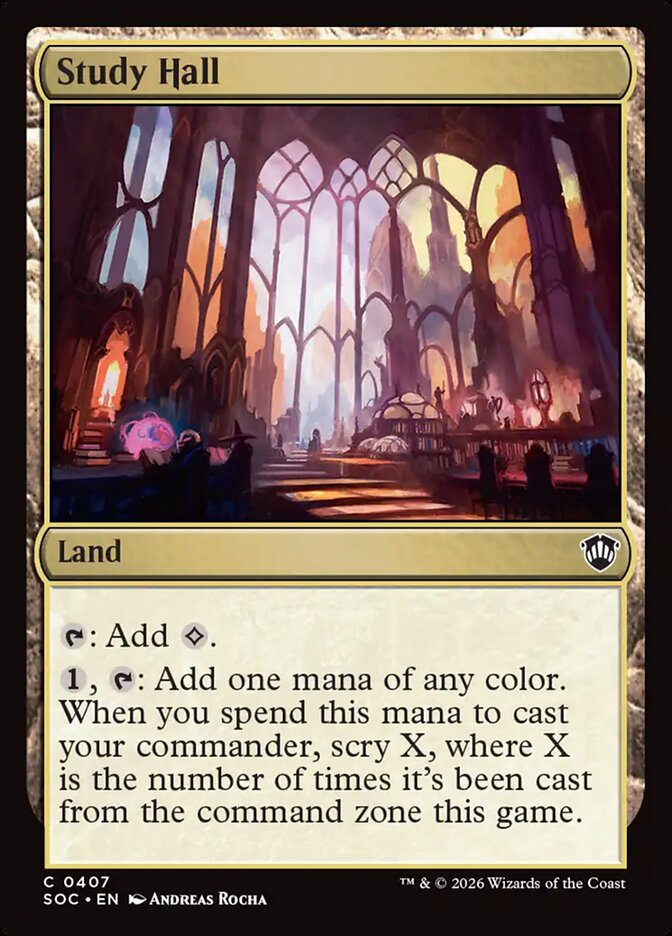 Study Hall – Secrets of Strixhaven Commander [SOC] – English – #407