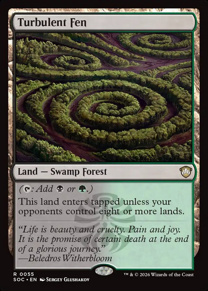 Turbulent Fen – Secrets of Strixhaven Commander [SOC] – English – #55
