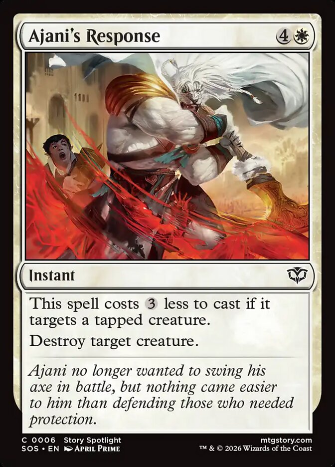 Ajani's Response – Secrets of Strixhaven [SOS] – English – #6