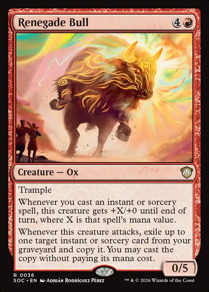 Renegade Bull – Secrets of Strixhaven Commander [SOC] – English – #36