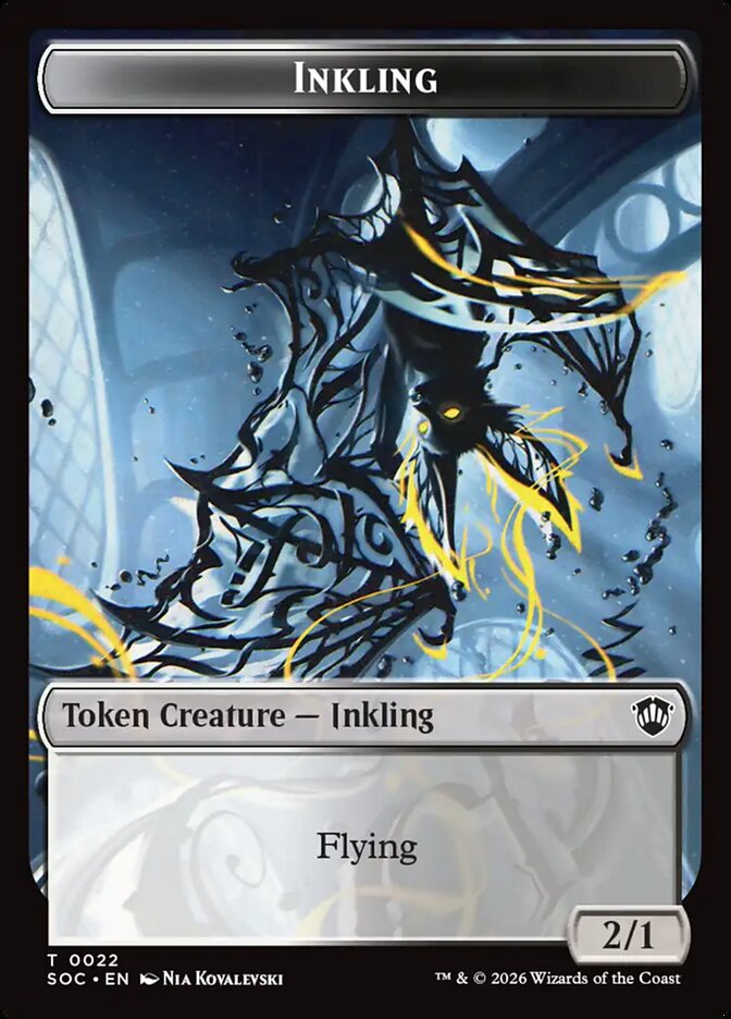 Inkling – Secrets of Strixhaven Commander Tokens [TSOC] – English – #22