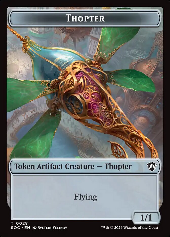 Thopter – Secrets of Strixhaven Commander Tokens [TSOC] – English – #28