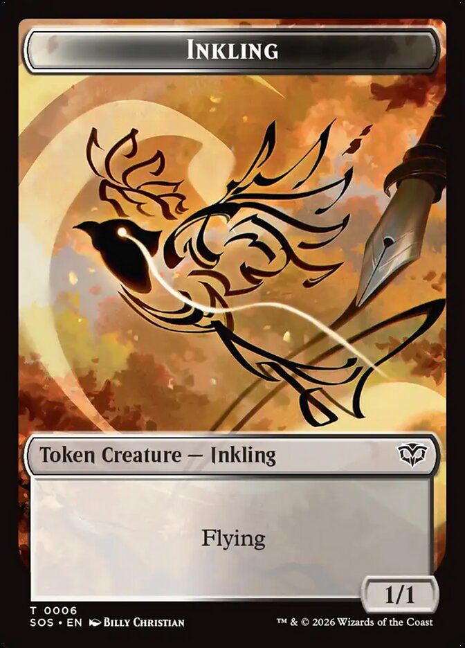 Inkling – Secrets of Strixhaven Tokens [TSOS] – English – #6