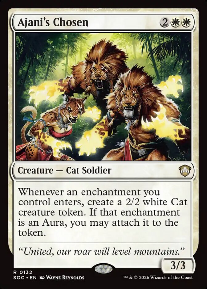 Ajani's Chosen – Secrets of Strixhaven Commander [SOC] – English – #132