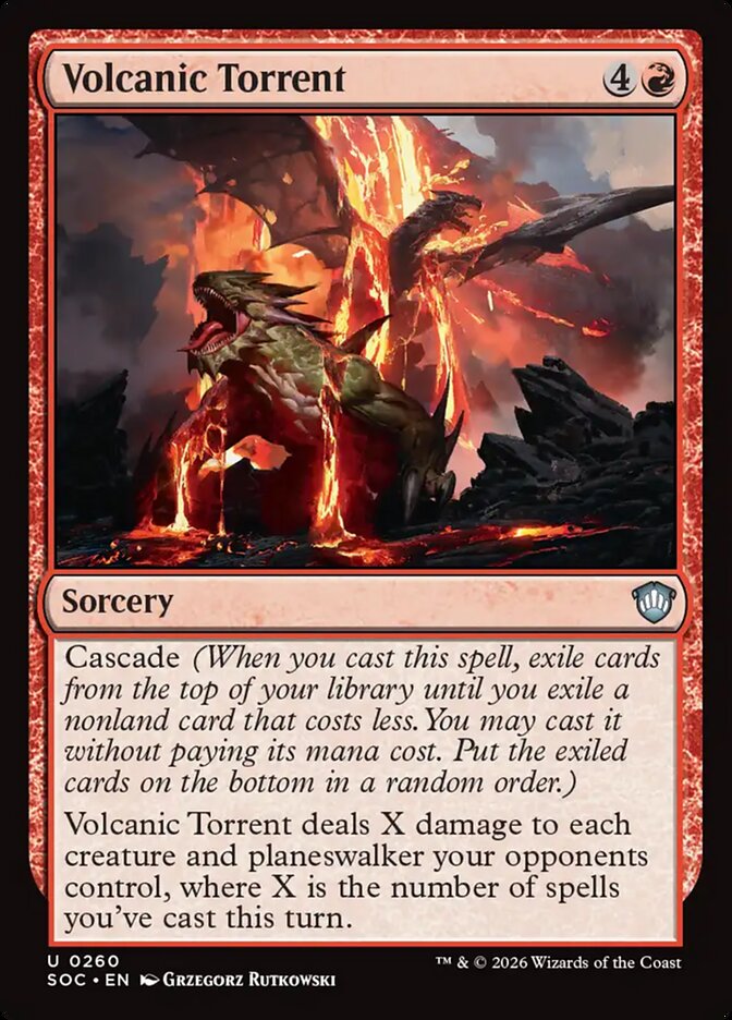 Volcanic Torrent – Secrets of Strixhaven Commander [SOC] – English – #260