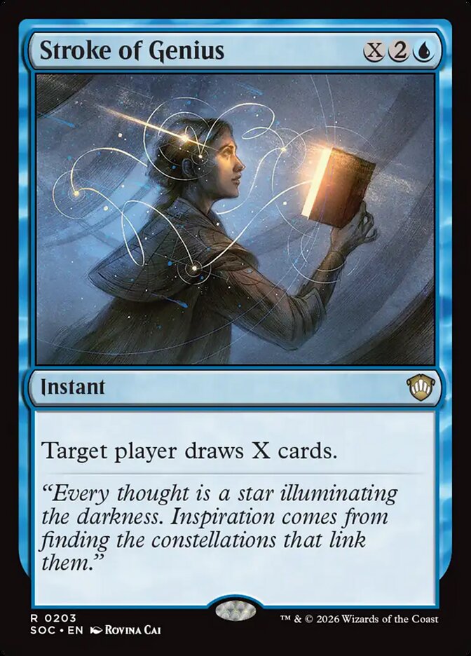 Stroke of Genius – Secrets of Strixhaven Commander [SOC] – English – #203