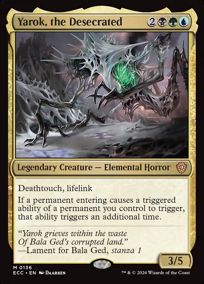 Yarok, the Desecrated – Lorwyn Eclipsed Commander [ECC] – English – #136